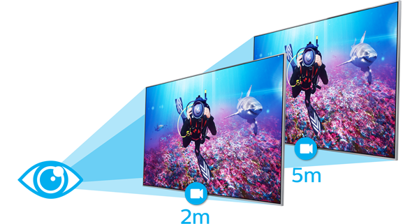 Distance Adaptive Picture Quality