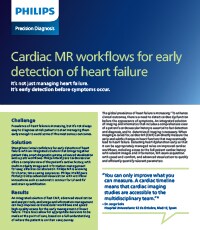 Cover of Philips article about cardiac imaging solutions to manage early detection of heart failure (Download .pdf)