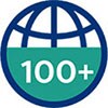 100+ countries reached by Philips