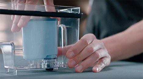 Montering af AquaClean-filteret