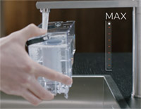 Is&aelig;tning af AquaClean-filteret