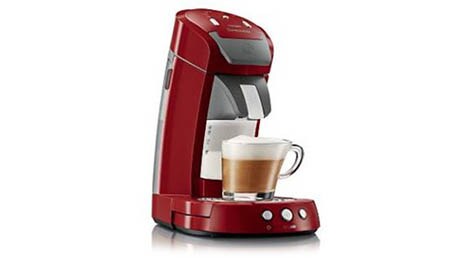 SENSEO® Latte Select lanceres i 2008. Det er den første kaffepudemaskine med en integreret mælkebeholder.