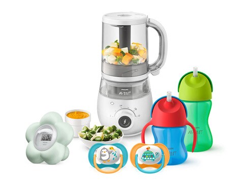 Babyprodukter til opvæksten: Småbørn, madning, drikke og foodprocessor 