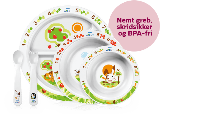 Philips Avent Toddler Mealtime-sæt med Easy-greb og BPA-fri