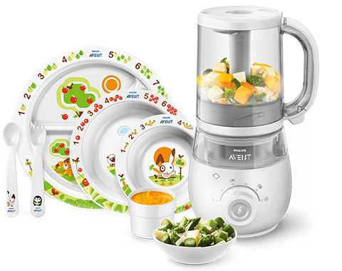 Produkter til madning af småbørn: Babyfoodprocessor bordservice, Philips Avent