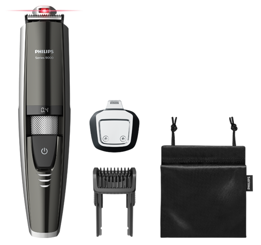 Beardtrimmer series 9000 - Brug det unikke laserstyr for præcise og symmetriske resultater