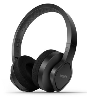 Trådløse Philips A4216-on-ear-sportshovedtelefoner