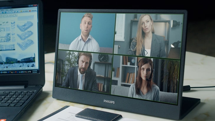 Bærbare Philips-skærme | Produktivitet med to skærme