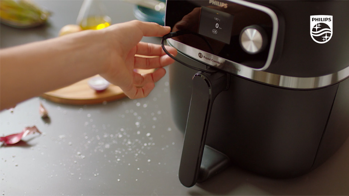 S&aring;dan bruger du miniaturebilledet for madtermometeret