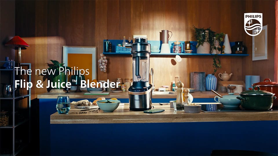 Philips Flip & Juice-blender i brug - videominiature, produktvideo