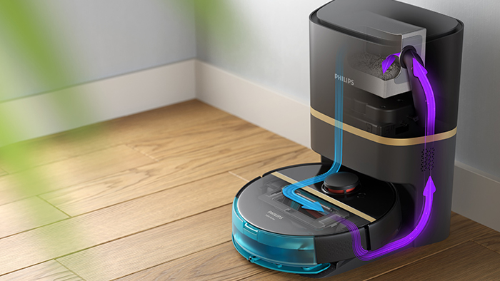 Videominiature med vejledning til samling af st&oslash;vsuger og moppe