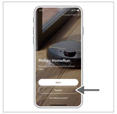 download homerun-appen, og registrer