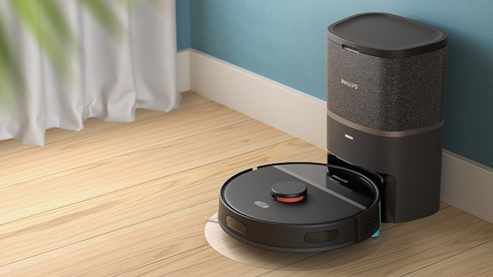 Videominiature med vejledning til opsætning af robotten og stationen (XU3100/3110)