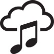 Stream din musik-ikon