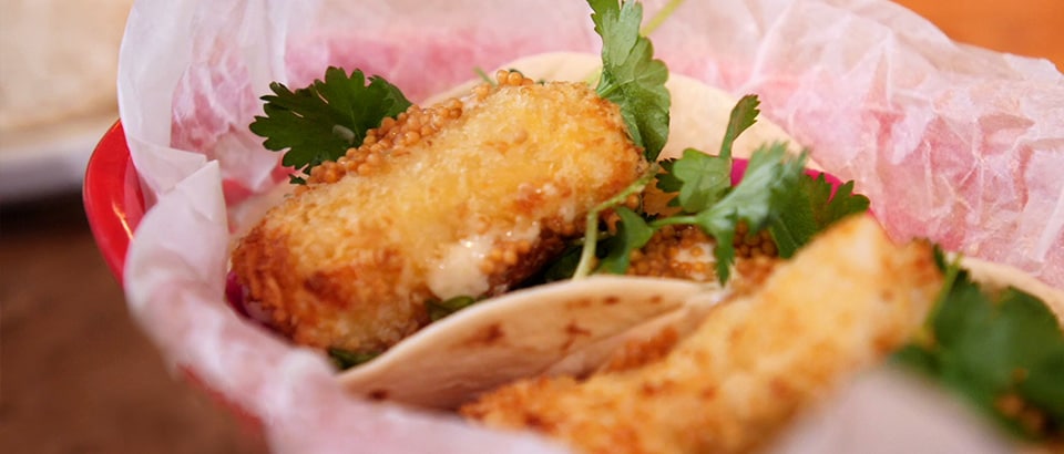 Sprøde fish tacos - Airfyer opskrift