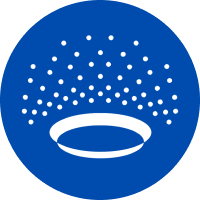 2-i-1 med befugtning ikon