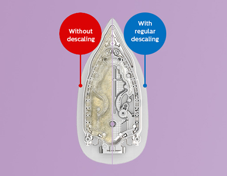 S&aring;dan reng&oslash;res et dampstrygejerns vandtank