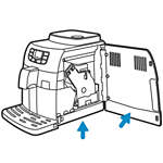 Automatisk Saeco Intelia Cappuccino Deluxe-espressomaskine