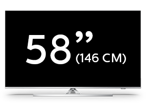 58" 4K UHD LED Android TV i Philips Performance-serien