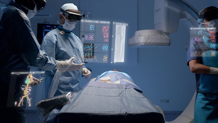 Philips’ unique augmented reality concept for image guided minimally invasive therapies developed with Microsoft (opens in a new window)