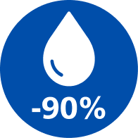 Ikon for 90 procent mindre fedt